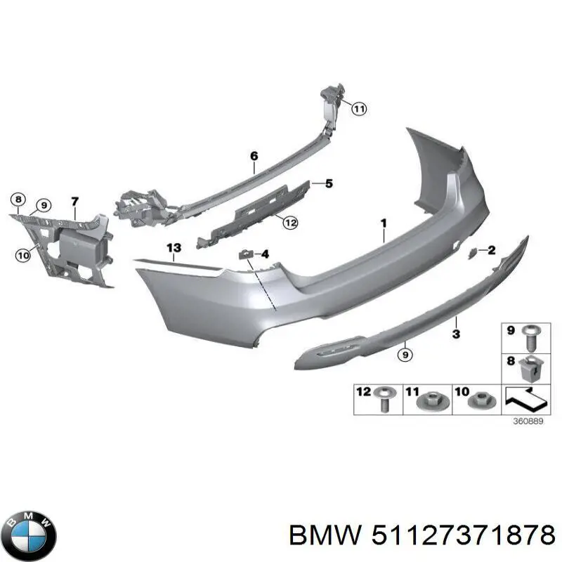  BMW 51127371878 цена, от 138.29 USD