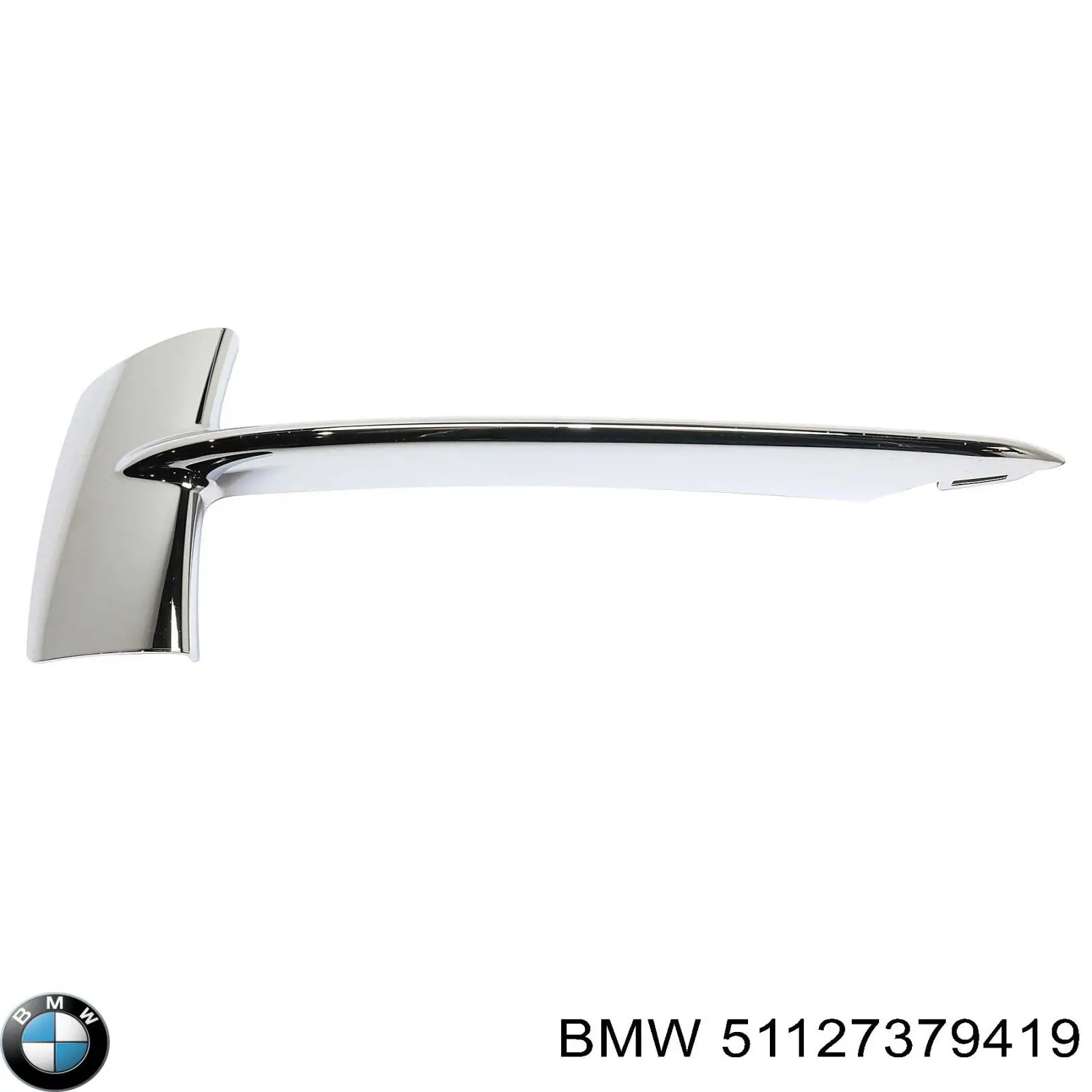 Купить 51117308016 BMW Накладка бампера переднего центральная