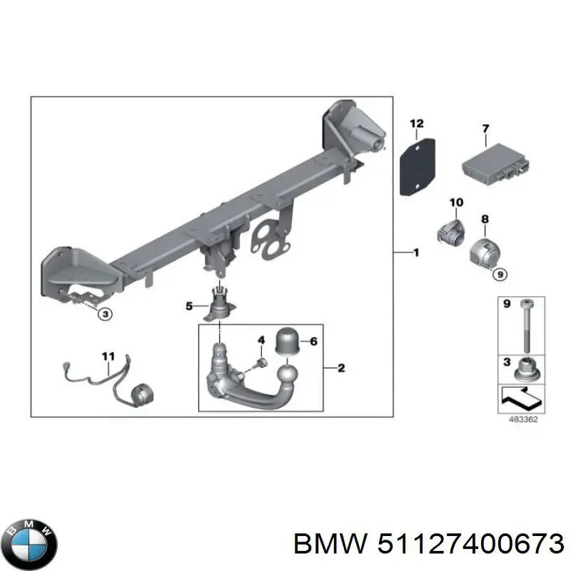 Прокладка масляного фильтра 51127400673 BMW