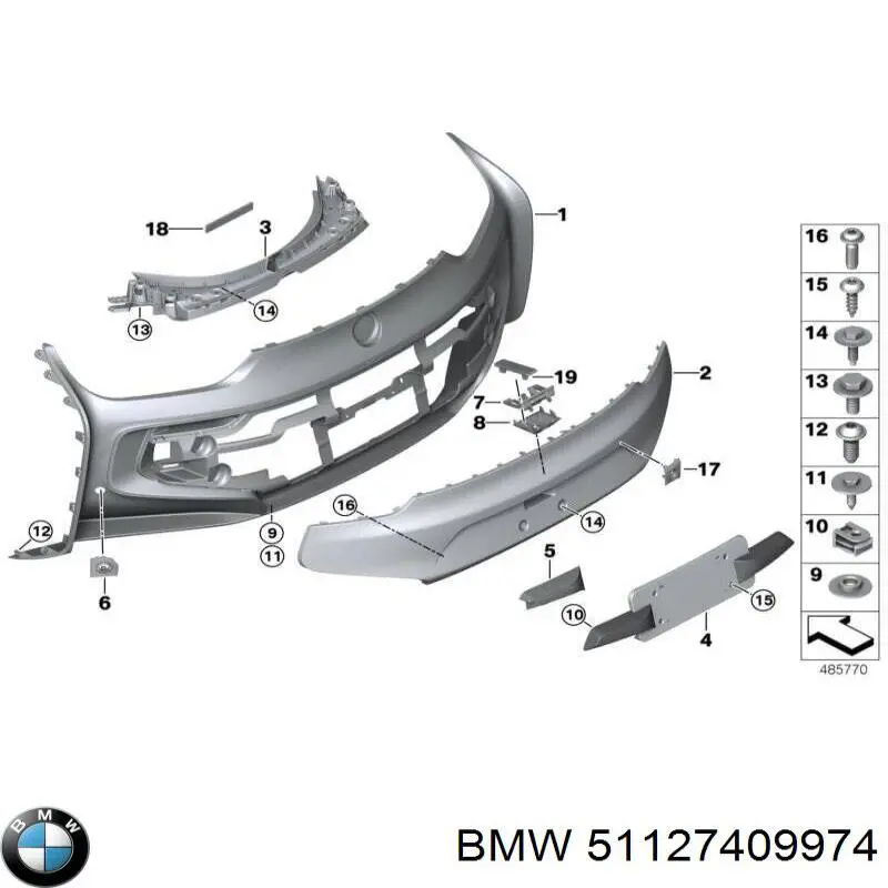  BMW 51127409974 цена, от 1010.25 UAH
