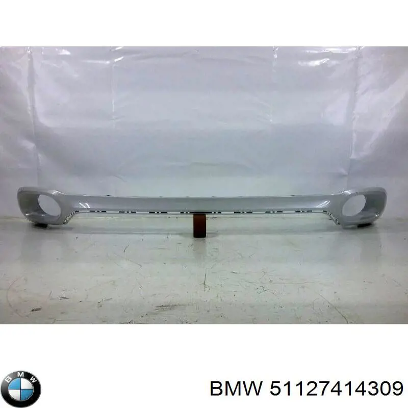 51127414309 BMW placa sobreposta central do pára-choque traseiro