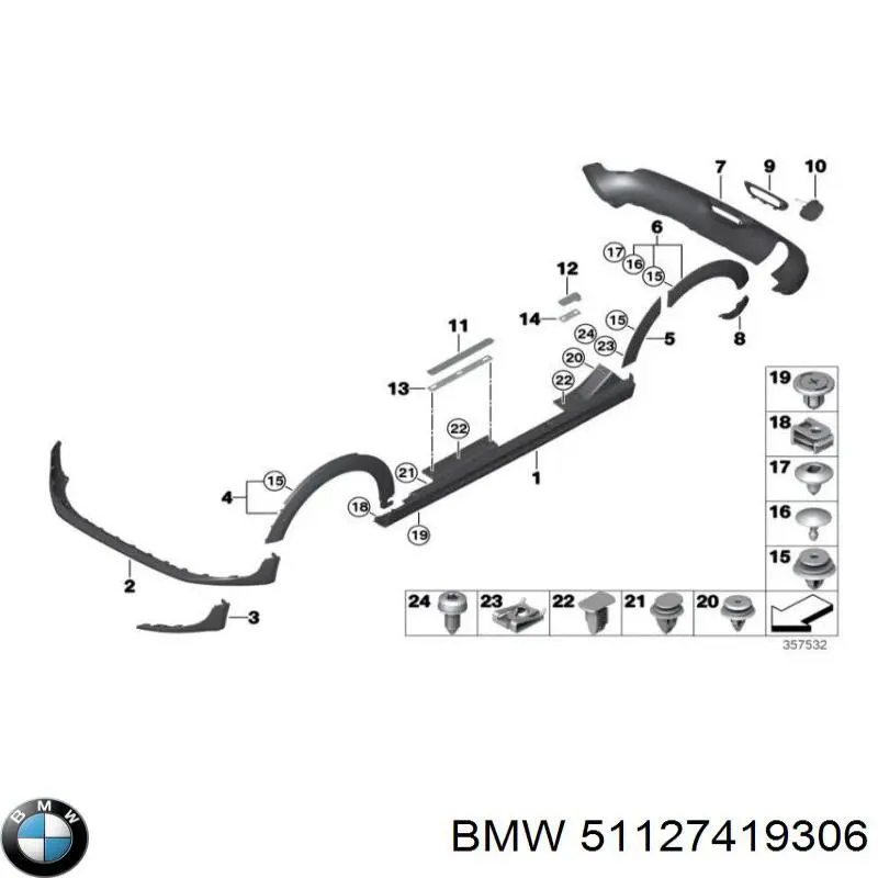 BMW 51127419306 цена, от 31.72 USD