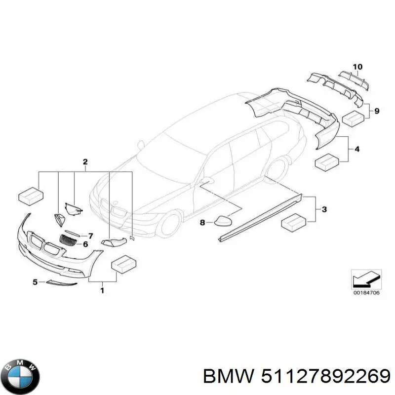 Купить 51127892269 BMW 