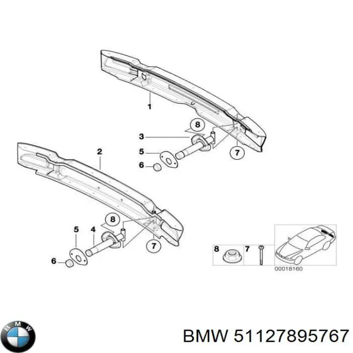  BMW 51127895767 цена, от 38.01 USD