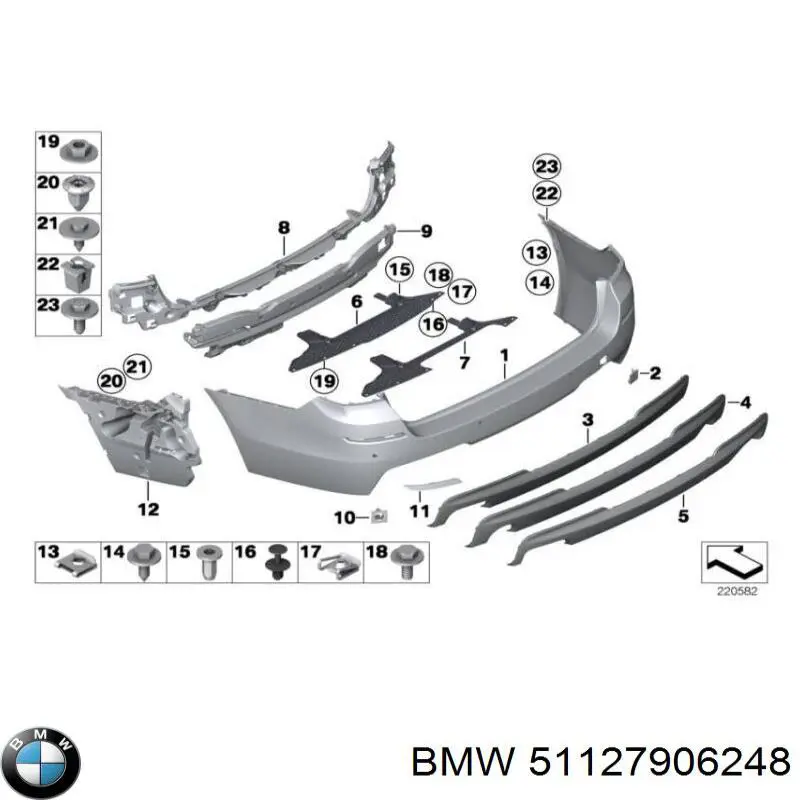 7035143 Autotechteile Спойлер заднего бампера