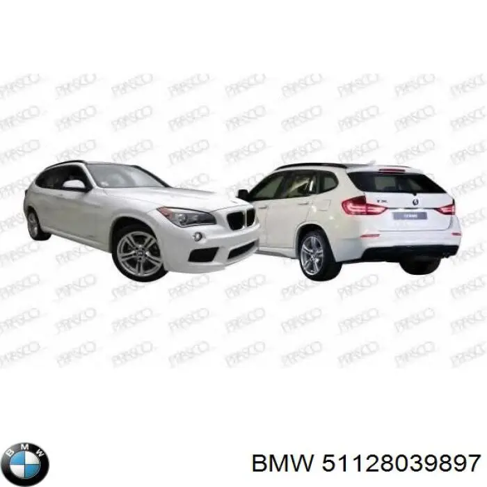 51128039897 BMW pára-choque traseiro