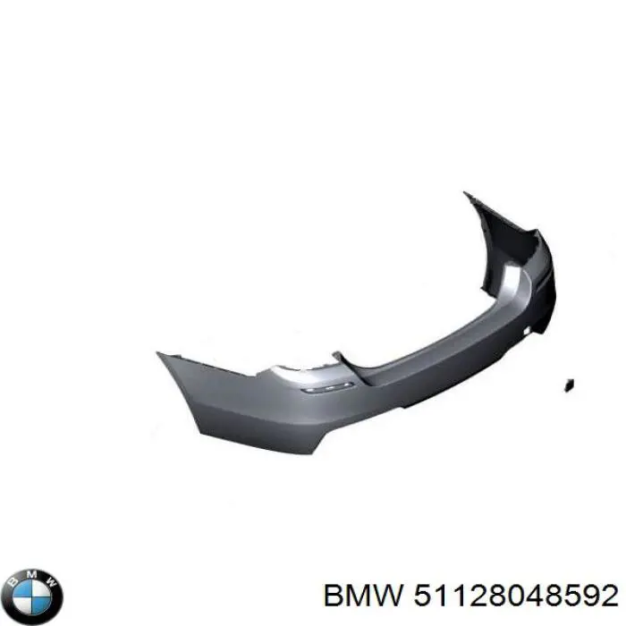 51128048592 BMW заглушка бампера буксировочного крюка задняя