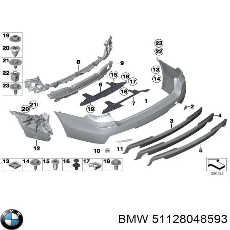 Купить 5506000067955P 4max Задний бампер