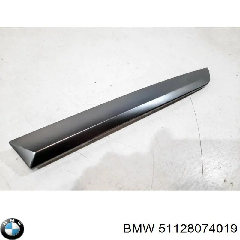 Купить 51128074019 BMW Молдинг бампера заднего левый