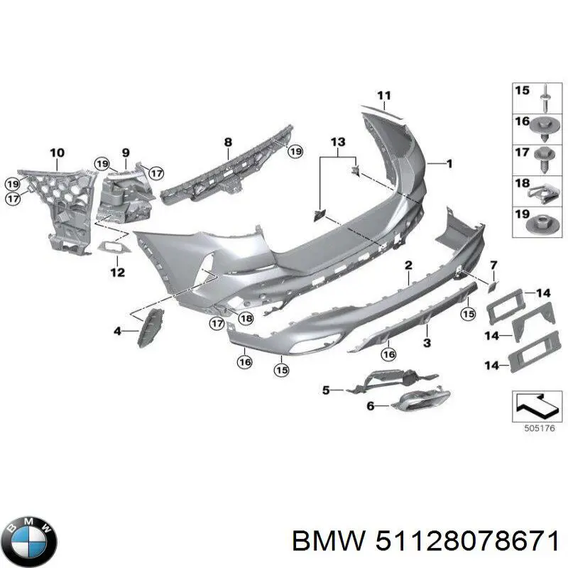  BMW 51128078671 цена, от 126.00 USD
