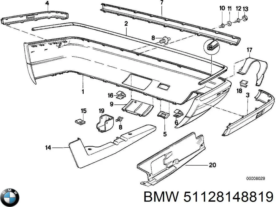 Купить 51128148819 BMW 