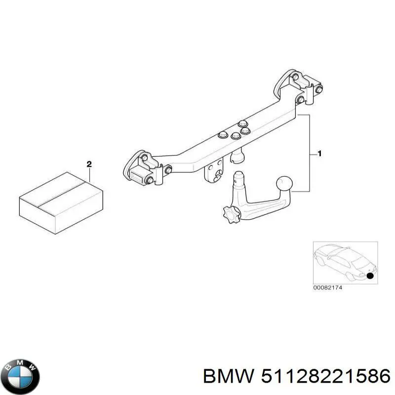  BMW 51128221586 цена, от 42.02 USD