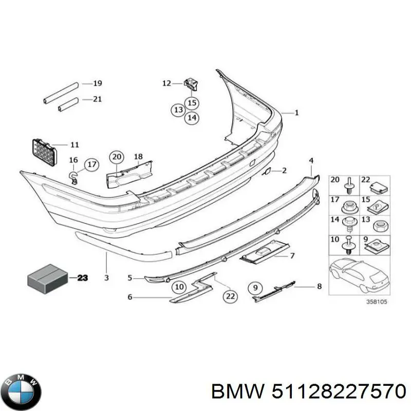  BMW 51128227570 цена, от 94.98 USD