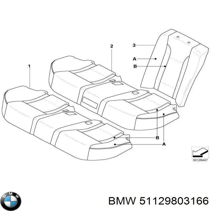 Панель крепления номерного знака заднего BMW 51129803166
