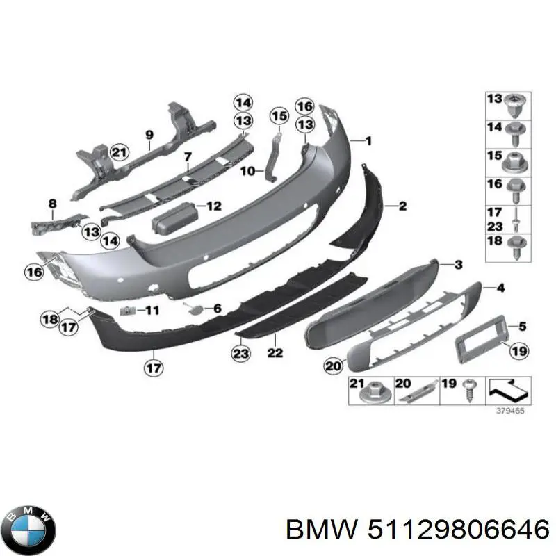 Бампер задний BMW 51129806647 цена, от 465.95 USD