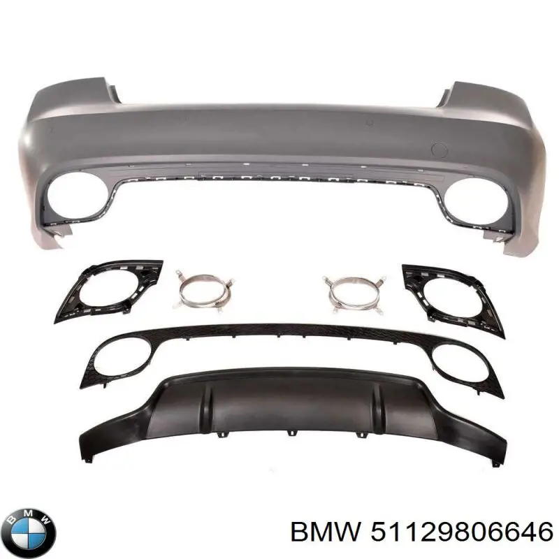 Купить 51129806646 BMW Задний бампер