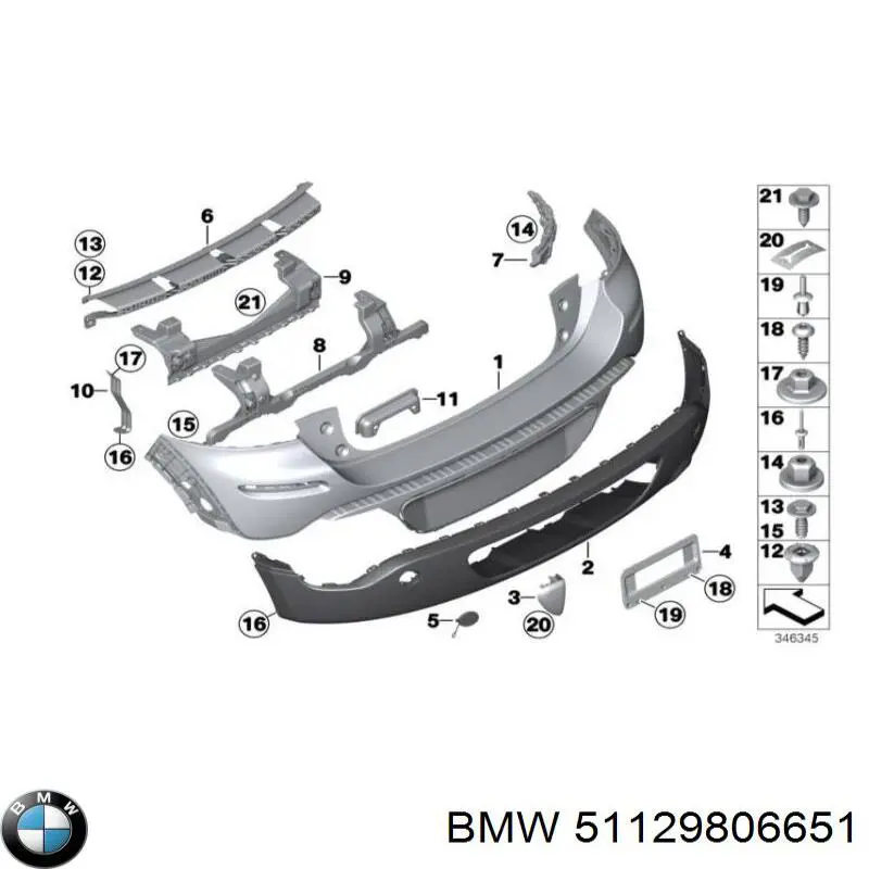 BMW 51129806651 цена, от 36.02 USD