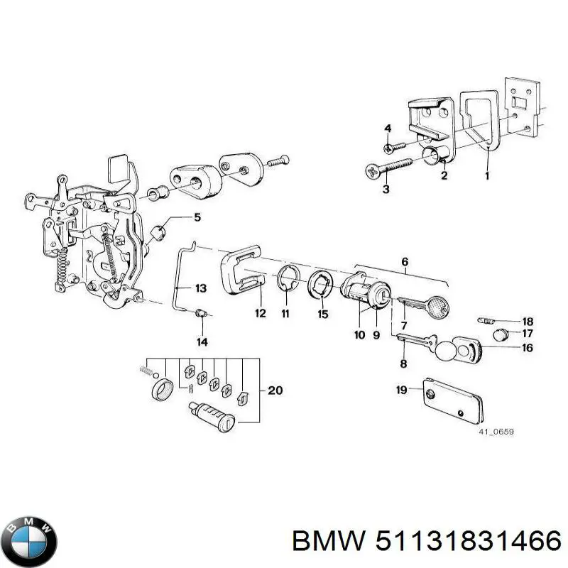 Купить 51131831466 BMW Молдинг двери передней правой нижний