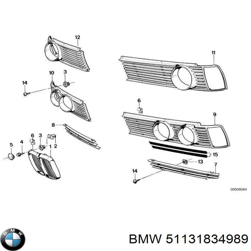Решетка радиатора левая на BMW 3 (E21) купить.