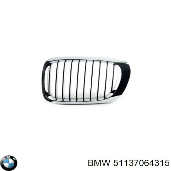 Купить 51137064315 BMW Решетка радиатора левая