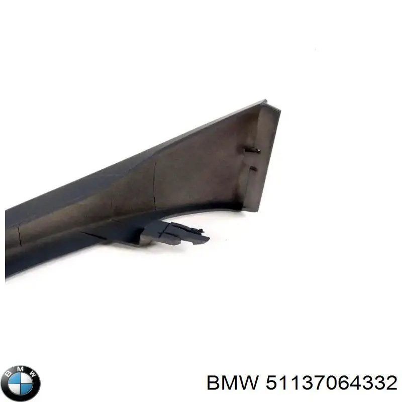 Ресничка (накладка) правой фары BMW 51137064332 цена, от 29.39 USD