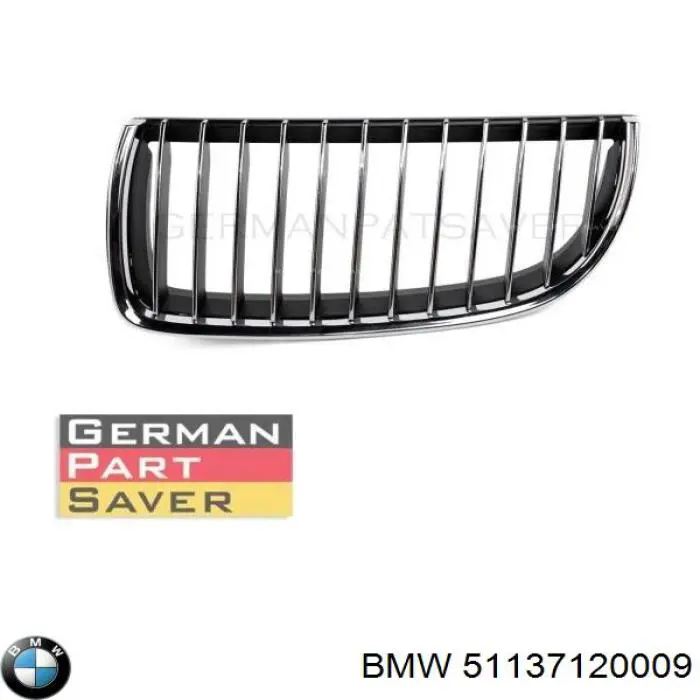 51137120009 BMW grelha do radiador esquerda