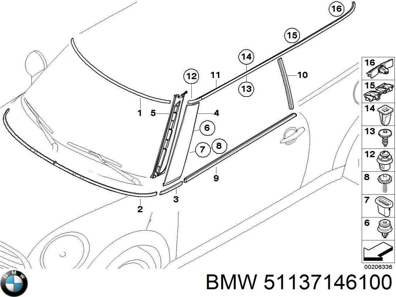  BMW 51137146100 цена, от 42.21 USD