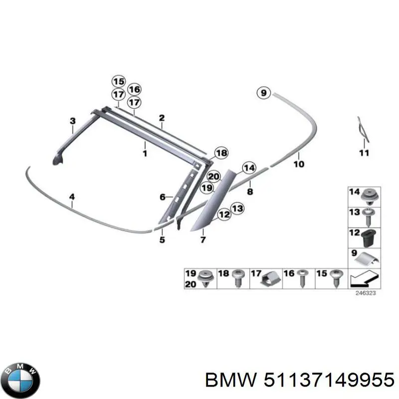  BMW 51137149955 цена, от 25.34 USD