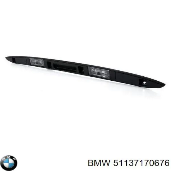 51137170676 BMW puxador externo de tampa de porta-malas (de 3ª/5ª porta traseira)