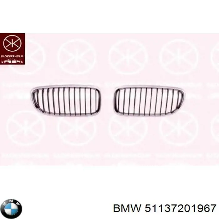 51137201967 BMW grelha do radiador esquerda