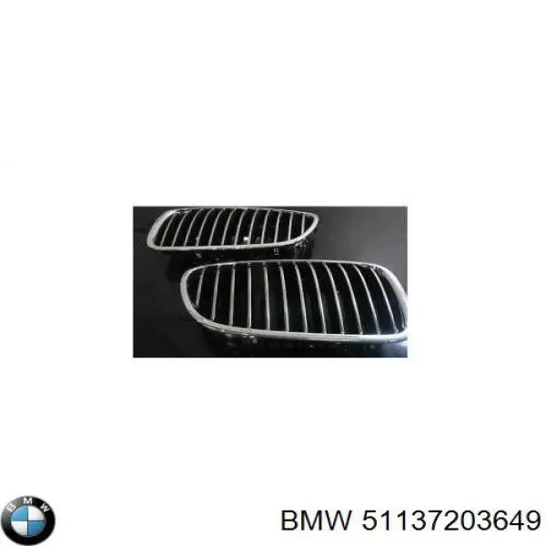 Решетка радиатора левая 51137203649 BMW