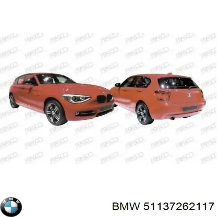 51137262117 BMW grelha do radiador esquerda