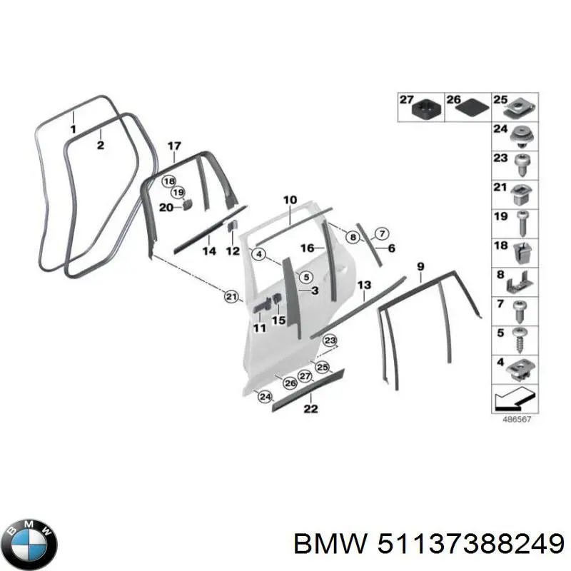  BMW 51137388249 цена, от 44.36 USD