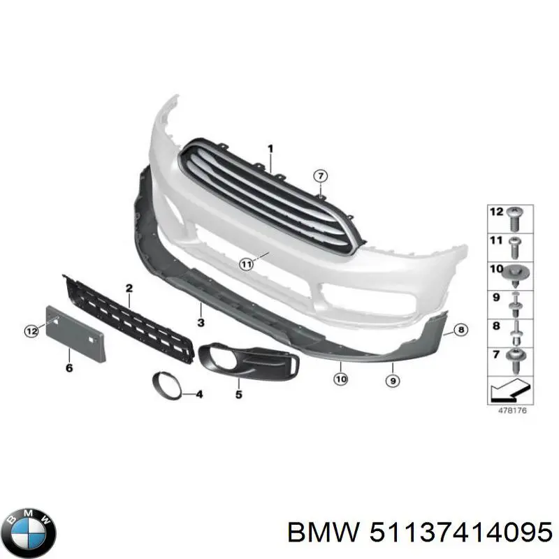  BMW 51137414095 цена, от 38.01 USD