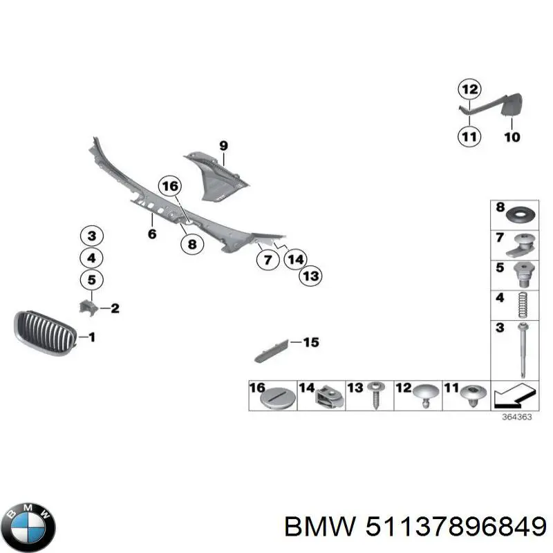  BMW 51137896849 цена, от 54.15 USD