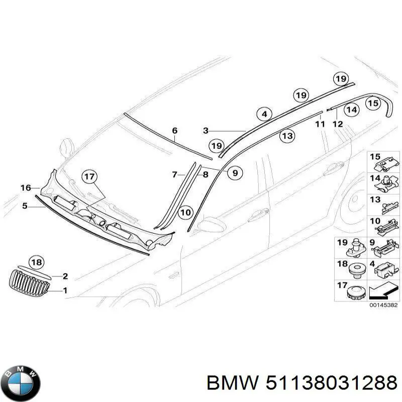 Прокладка клапанной крышки двигателя правая 51137184006 BMW