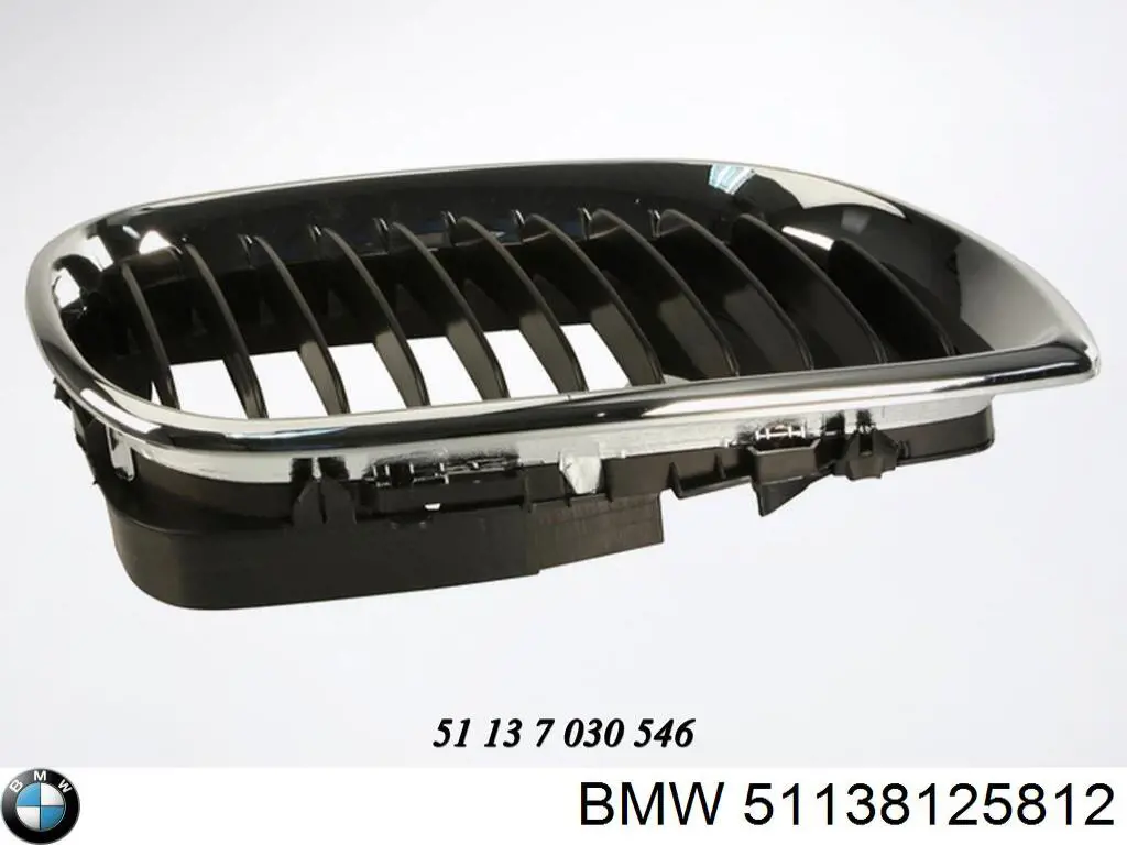 51138125812 BMW решетка радиатора правая