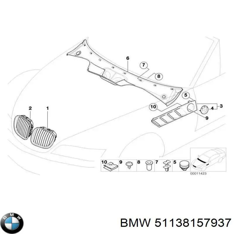  BMW 51138157937 цена, от 14.11 USD