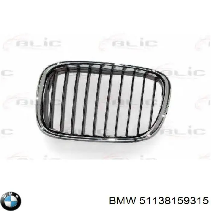 Решетка радиатора левая 51138159315 BMW