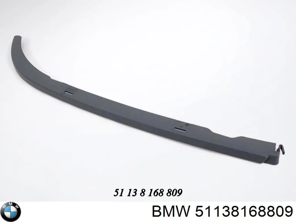 51138168809 BMW ресничка (накладка левой фары)
