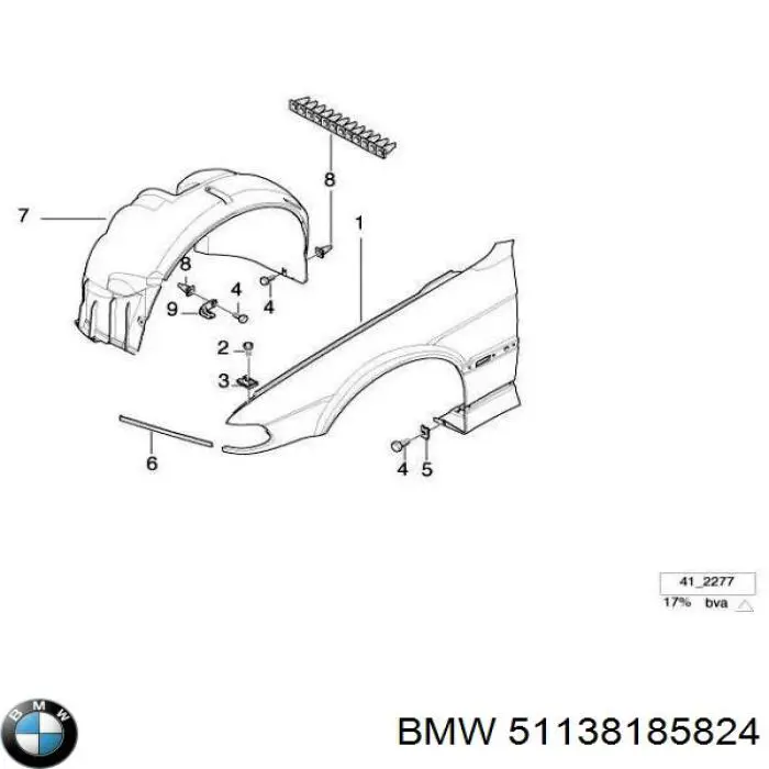  BMW 51138185824 цена, от 19.75 USD