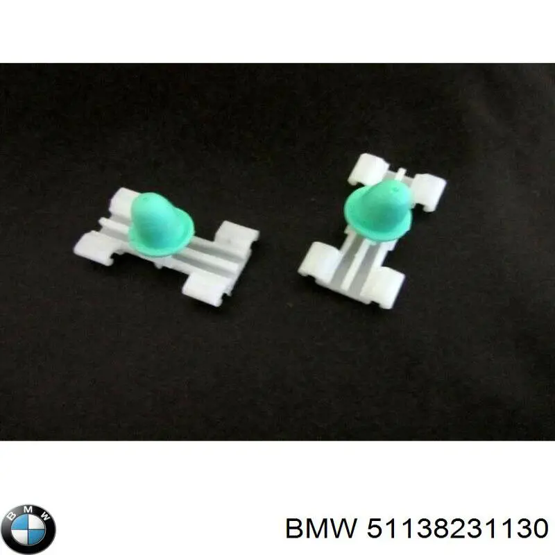 Braçadeira (cápsula) de fixação de moldura da porta para BMW 3 (E46)