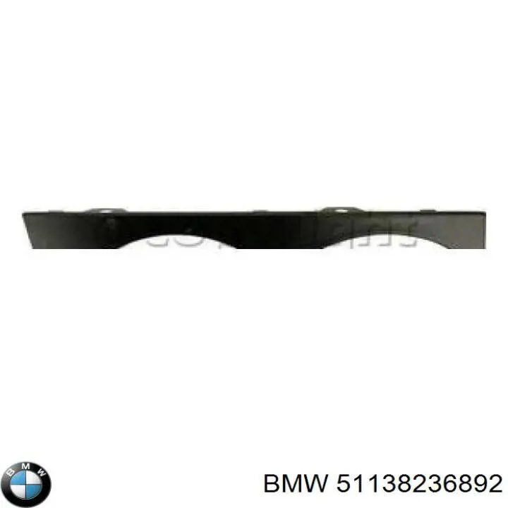 51138236892 BMW ресничка (накладка правой фары)