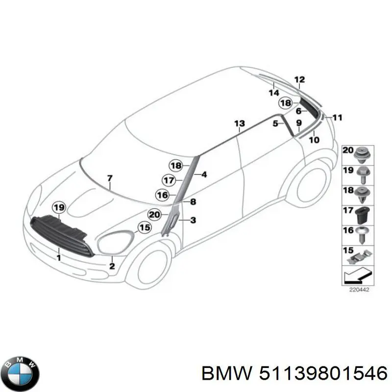  51139801546 BMW