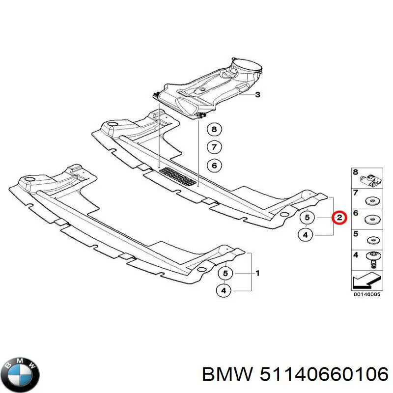 Купить 51140660106 BMW Эмблема капота