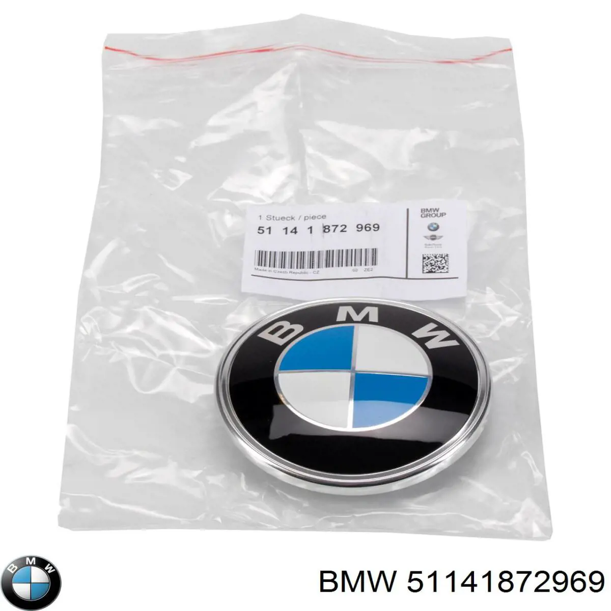 51141872969 BMW эмблема крышки багажника (фирменный значок)