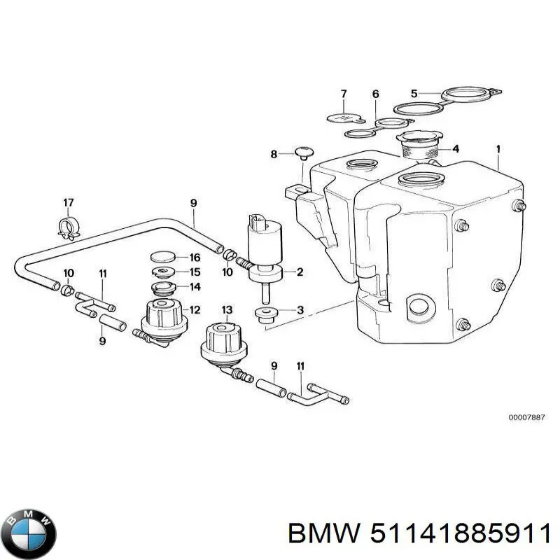 Купить 51141885911 BMW 