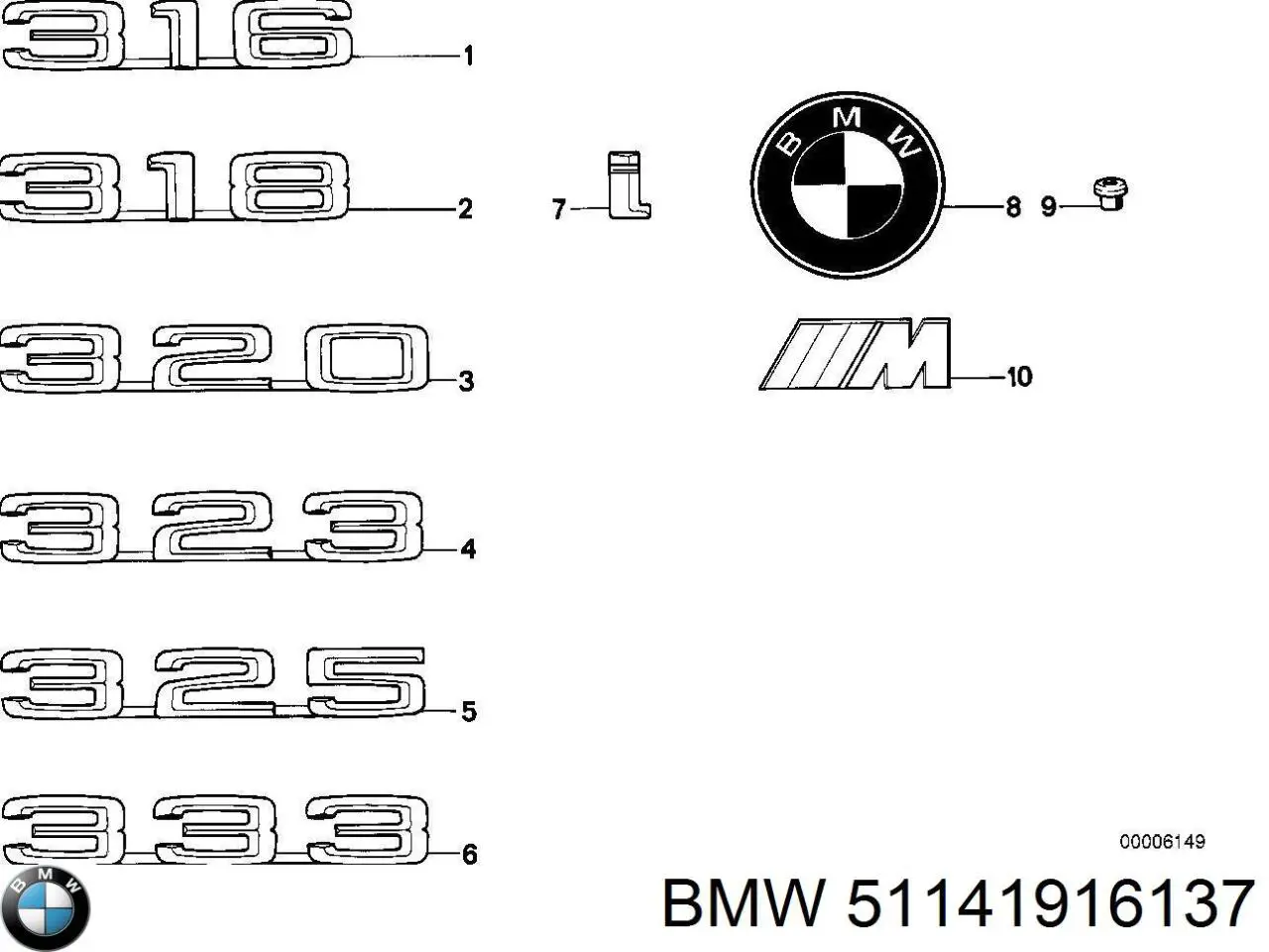  51141916137 BMW