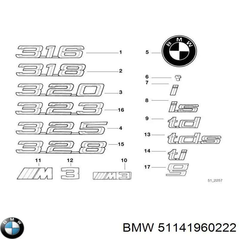  51141960222 BMW