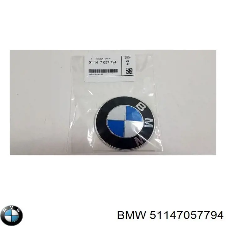 Эмблема крышки багажника 51147057794 BMW